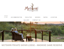 Tablet Screenshot of motswiri.com